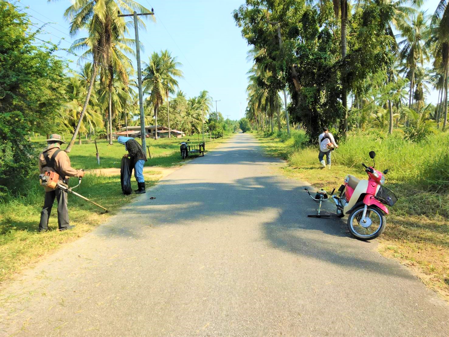 ปรับปรุงภูมิทัศน์สองข้างทาง หมู่ที่ 3 สายอุดม-ทางหวาย