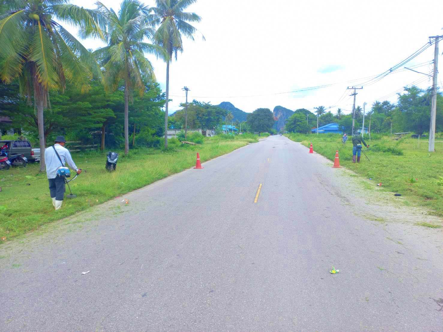 ปรับปรุงภูมิทัศน์บริเวณซอยตามุ้ย-แยกร้านสัมตำครกใหญ่ หมู่ที่ 1 บ้านคลองวาฬ และหมู่ที่ 2 บ้านหนองหิน