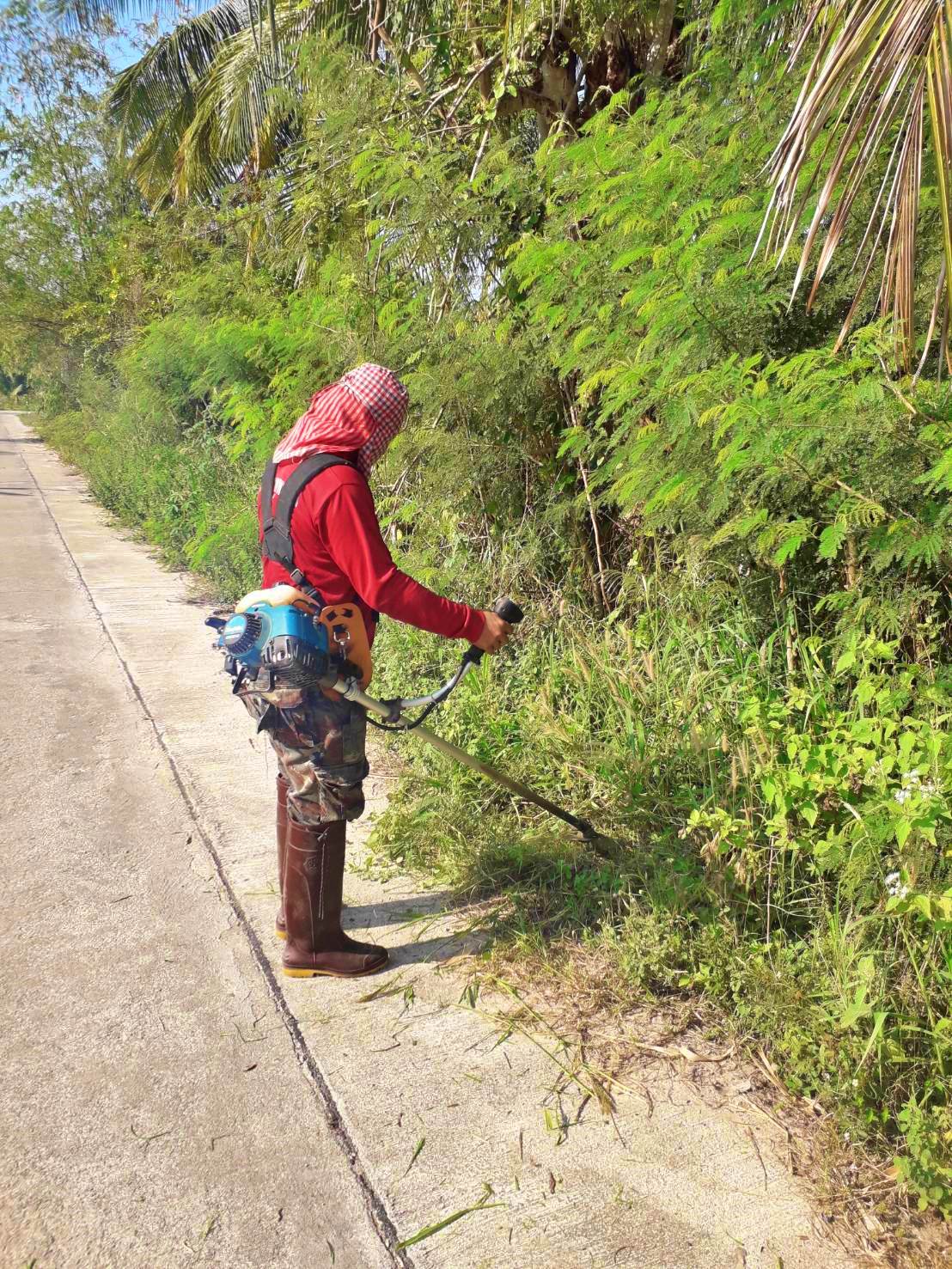 ปรับปรุงภูมิทัศน์ สายหนองแก่น-สายร่องแก้ว หมู่ที่ 3 บ้านทางหวาย