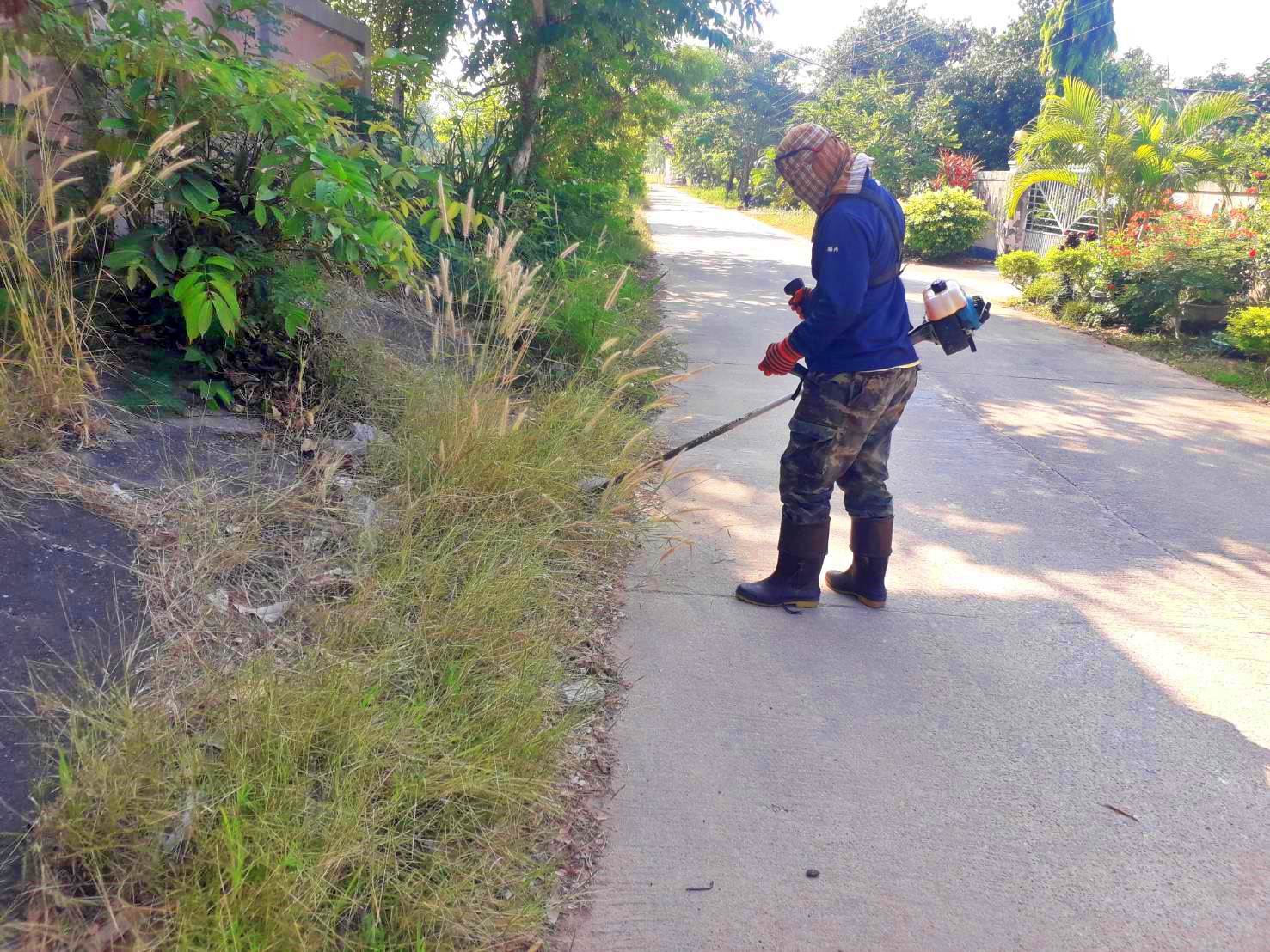 ปรับปรุงภูมิทัศน์สายหน้าวัดหนองหิน หมู่ที่ 2 บ้านหนองหิน