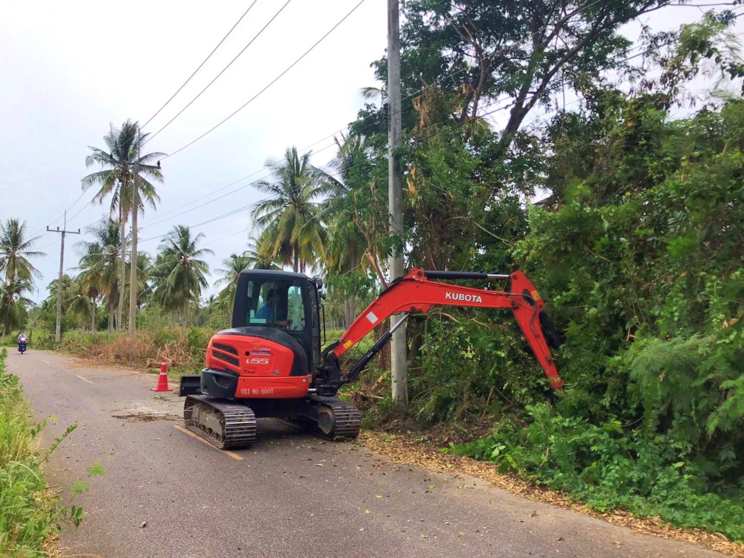 ปรับปรุงภูมิทัศน์สายทางหวาย-มะขามโพรง หมู่ที่ 3 บ้านทางหวาย 