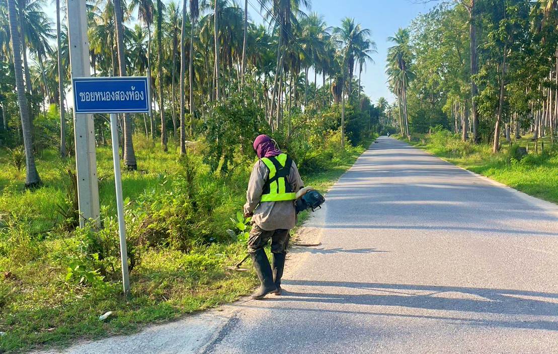 ปรับปรุงภูมิทัศน์สายอุดม-ทางหวาย หมู่ที่ 3 บ้านทางหวาย และหมู่ที่ 9 บ้านหนองน้ำขาว