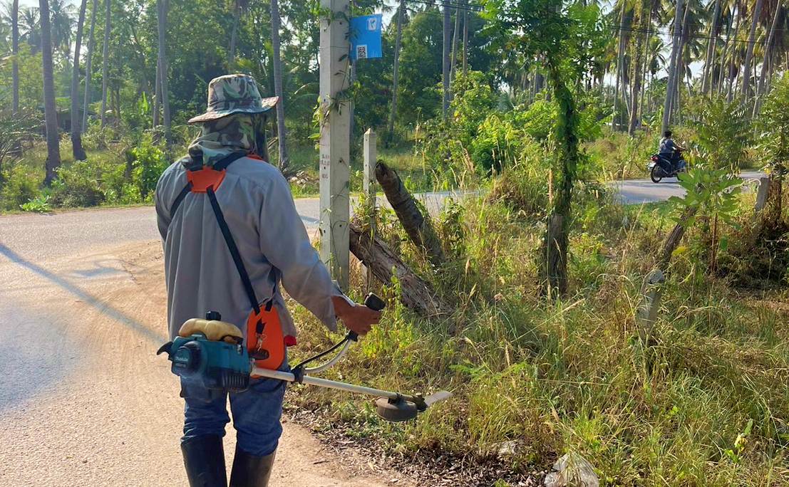 ปรับปรุงภูมิทัศน์ สายไร่ผู้กอง-แปลงแปด หมู่ที่ 9 บ้านหนองน้ำขาว